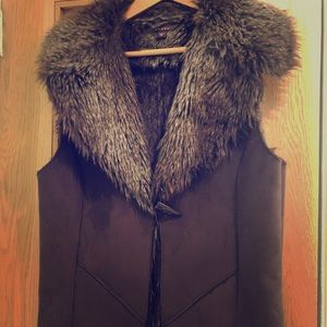 Faux fur vest from Paris